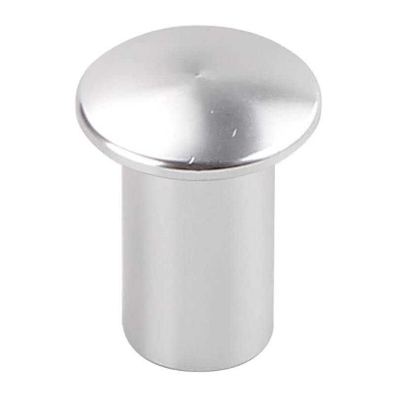 Handbremsknopf Abdeckung,Asudaro Auto Handbremshebel Parkknopfabdeckung Aluminium Drift Notfall Knopf Hand Bremse Drehknopf Verriegelungsknopf für Rennen oder Driften Silber von Asudaro