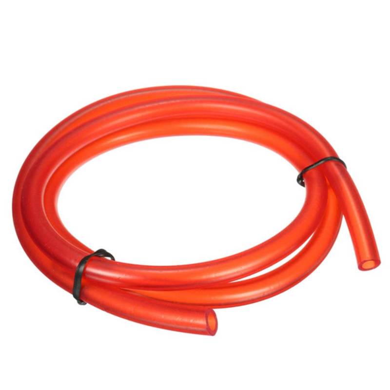 Kraftstoffleitungen, 1m Universal Motorrad Gummi Kraftstoffleitung Schlauch Benzin Ölleitung Schlauchschlauch Schlauch Benzinleitung Hochtemperaturbeständige Farbölleitung,Ø 8mm,Rot von Asudaro
