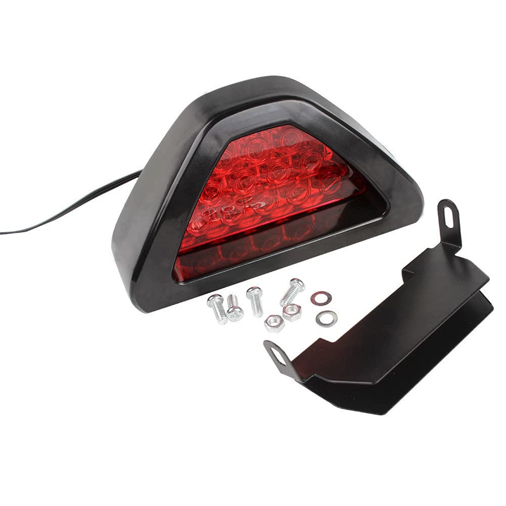 LED Rücklicht, Asudaro Auto Dreieckiges LED Bremslicht LED Signal Bremslicht 12 Rotlicht Bremsrücklicht Universal Motors Motorrad LED Nebelscheinwerfer Bremssignallicht Bremsrücklicht,rot von Asudaro