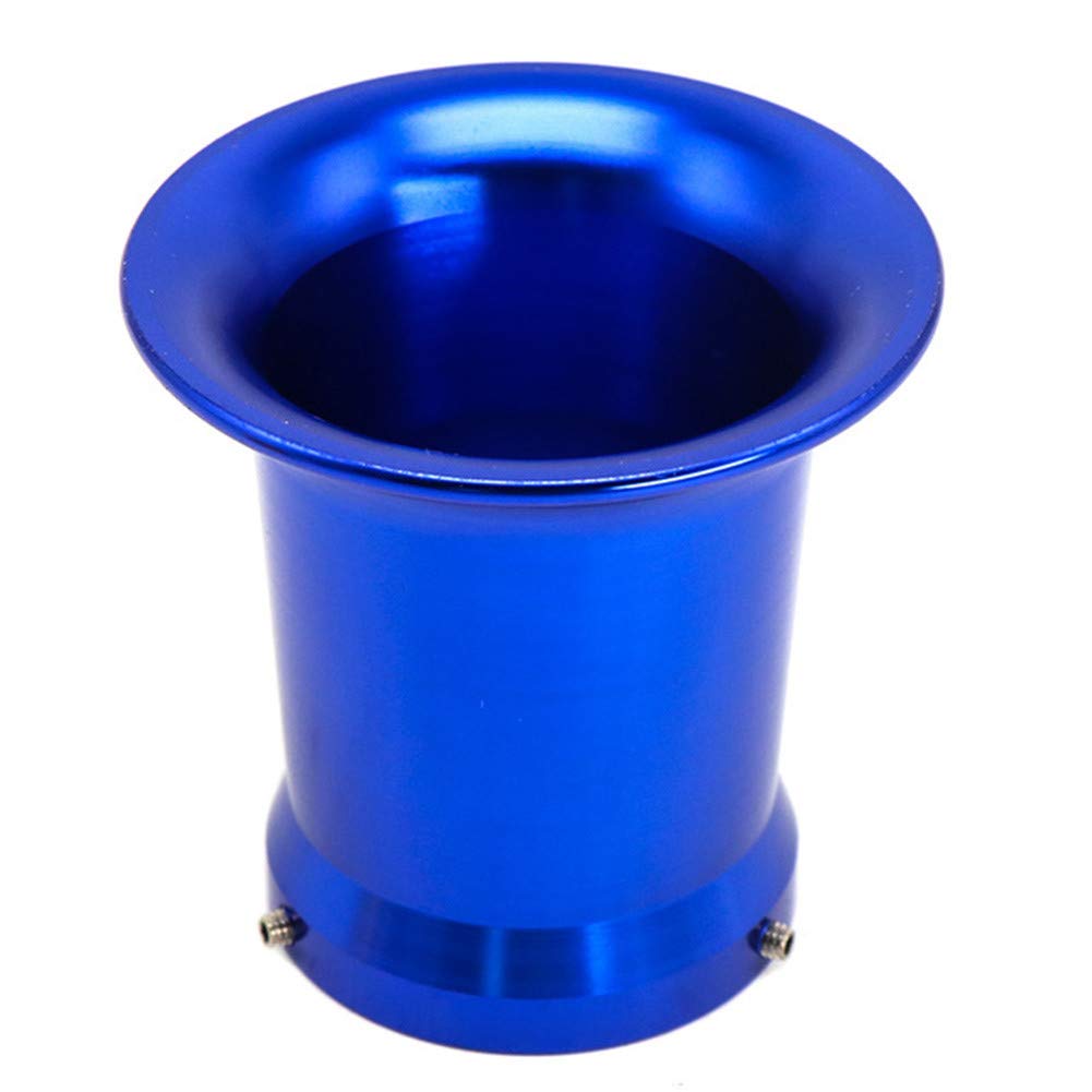 Luftfilterbecher,Asudaro Motorrad Luftfilterbecher 50mm CNC Aluminium Ansaugtrichter Vergasereinlassschale Motorrad Luftfilter Cup Interface Wind Horn Cups für 21/24/26/28/30mm Vergaser,Blau von Asudaro