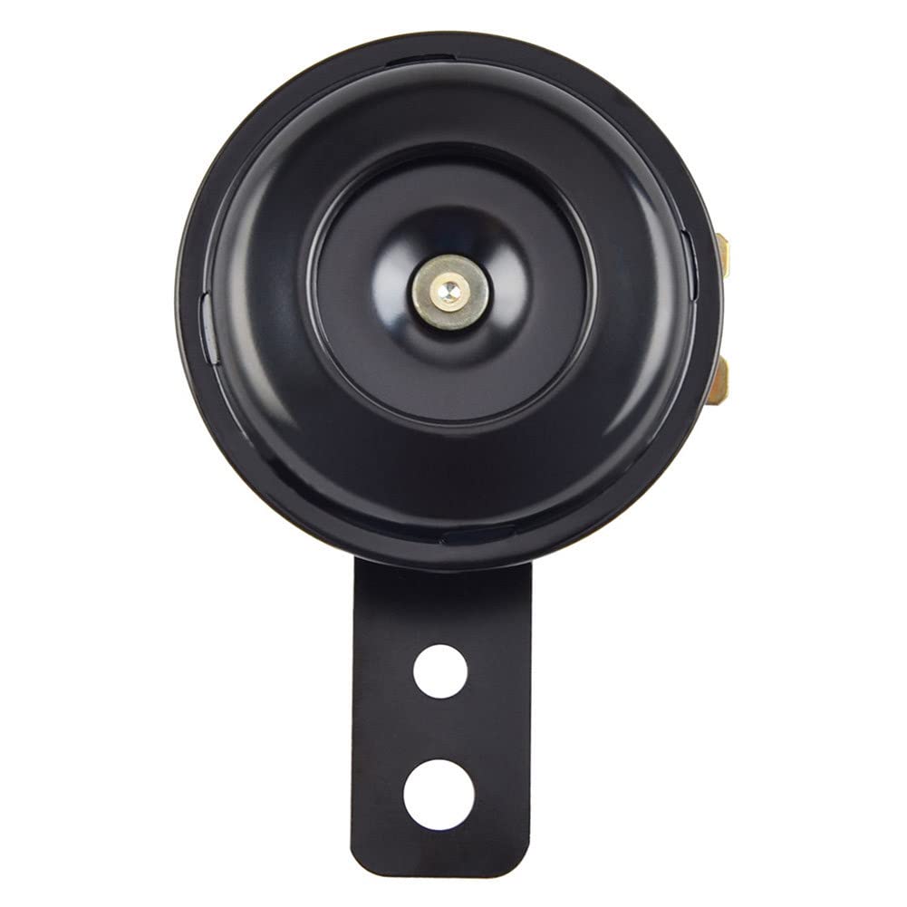 Motorrad Hupe, Asudaro 6V 105DB Universal Motorrad Horn Lautsprecher Universal Motorrad Elektrische Hupe Runde Wasserdichte Sirene für Moped ATV Cross-Country Bike,schwarz Motorrad Hupe, Asudaro 6V 105DB Universal Motorrad Horn Lautsprecher Universal Motorrad Elektrische Hupe Runde Wasserdichte Sirene für Moped ATV Cross-Country Bike,schwarz von Asudaro