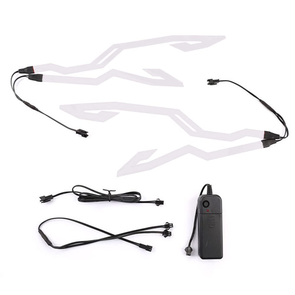 Motorrad LED Streifen Lichtleiste, Asudaro Helm LED Licht Motorradhelm Licht Wasserdichtes Motorrad Licht Streifen LED Aufkleber Mit wiederaufladbarem LED-Signaletikett Helmdekorationsset,Weiß Motorrad LED Streifen Lichtleiste, Asudaro Helm LED Licht Motorradhelm Licht Wasserdichtes Motorrad Licht Streifen LED Aufkleber Mit wiederaufladbarem LED-Signaletikett Helmdekorationsset,Weiß von Asudaro