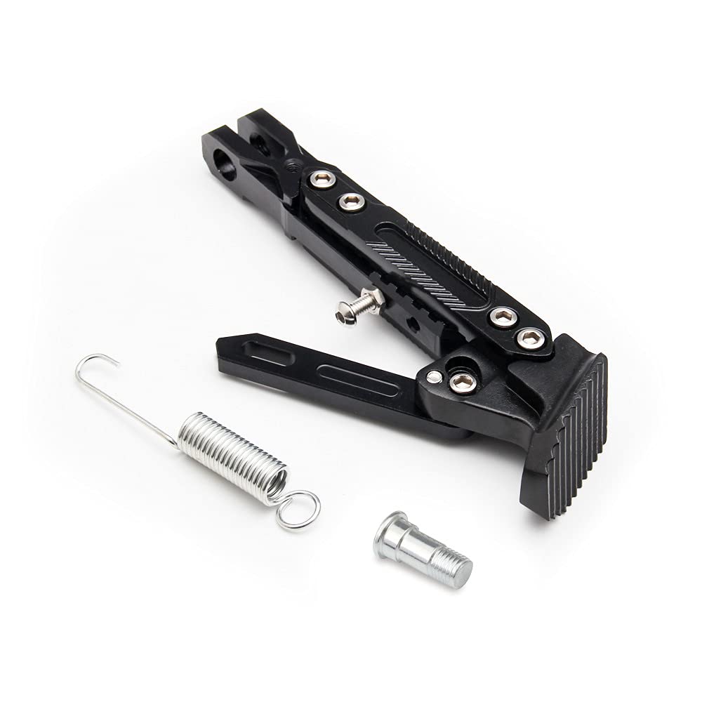Motorrad Ständer, Asudaro Motorrad Seitenständer Kickstand Aluminiumlegierung Motorrad Verstellbarer Ständer Fuß Seitenständer Stativ Halter Motorradzubehör,Schwarz Motorrad Ständer, Asudaro Motorrad Seitenständer Kickstand Aluminiumlegierung Motorrad Verstellbarer Ständer Fuß Seitenständer Stativ Halter Motorradzubehör,Schwarz von Asudaro