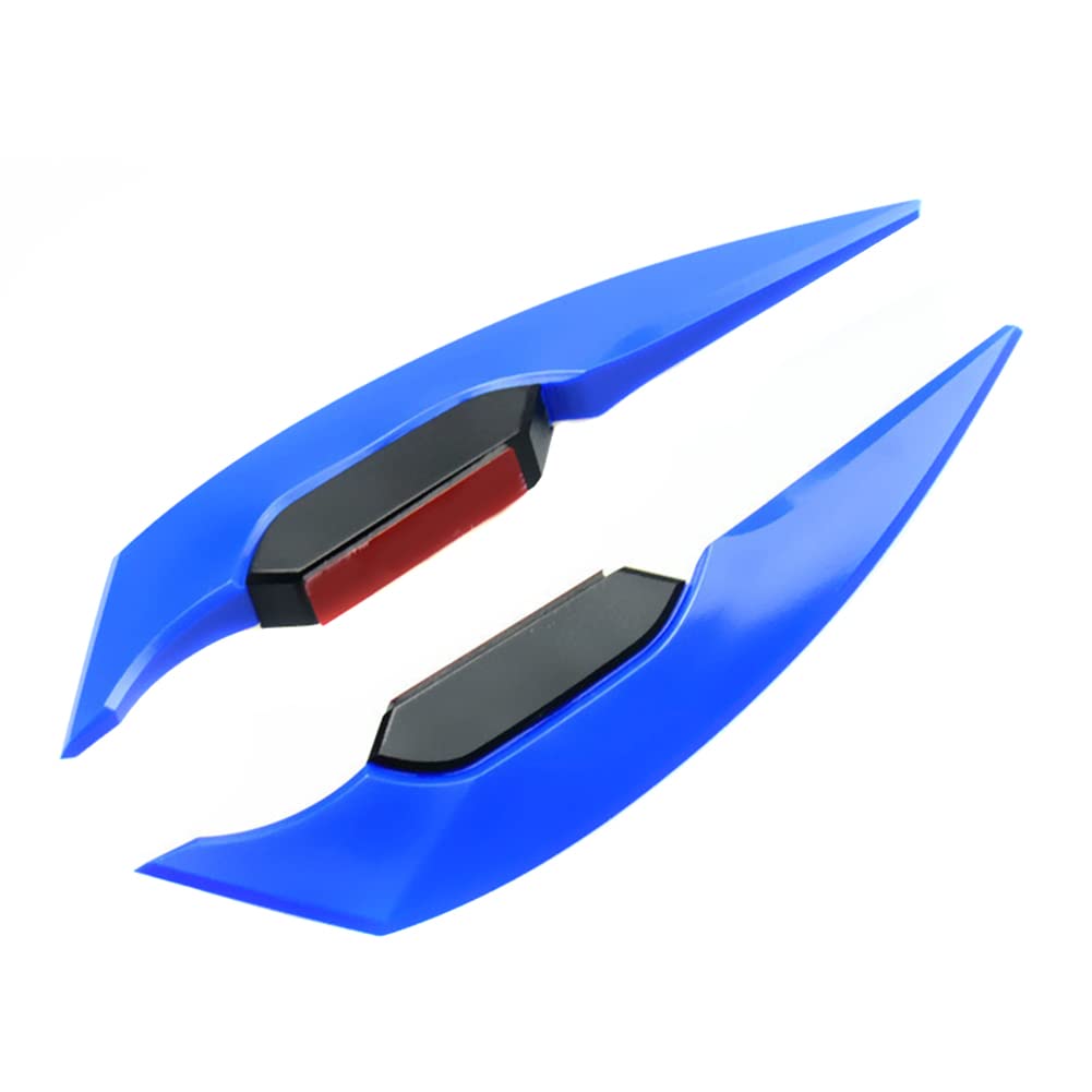 Motorrad Verkleidungs Winglets,Asudaro 1Paar Motorrad Spoiler Motorrad Flügel Aerodynamischer Spoiler Flügel Universal Motorrad Winglet Aerodynamic Wing Motorrad Frontspoiler Verkleidung,Navy blau von Asudaro