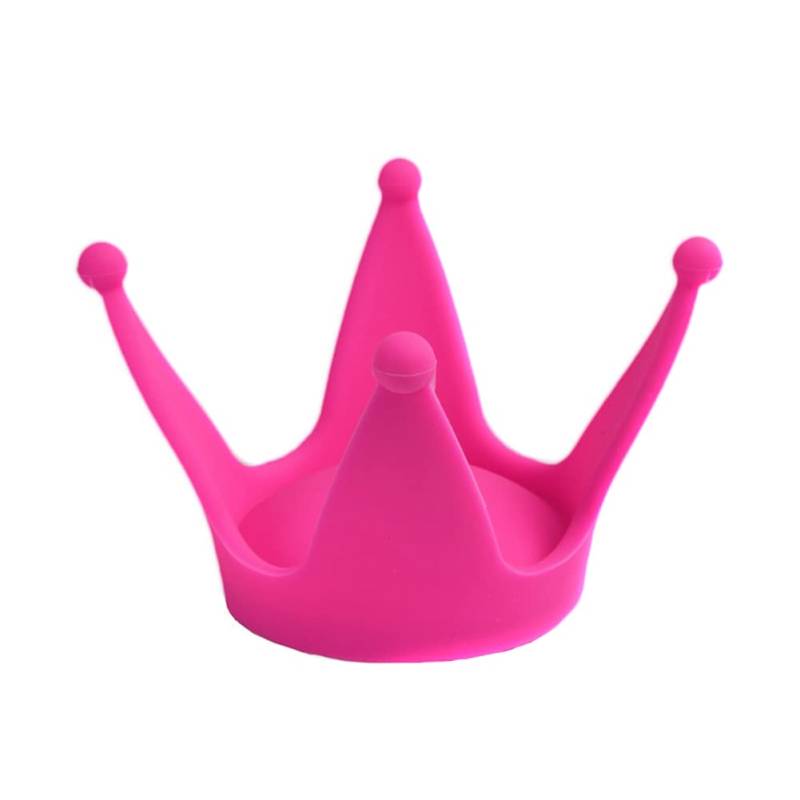 Asudaro Motorradhelm Dekoration Crown, Silikon Helmhörner Dekoration Erwachsene Kinder Helmschmuck Zubehör für Skihelm Fahrradhelm Motorradhelm Rosa von Asudaro