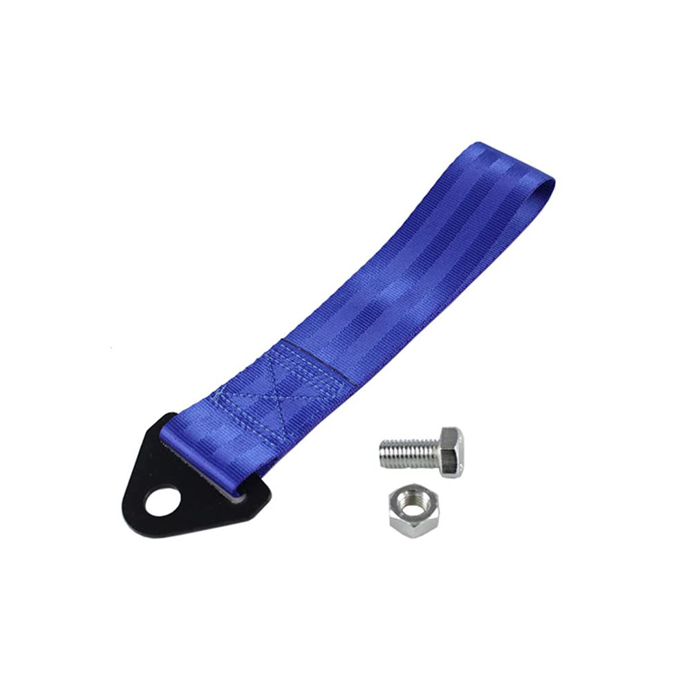 Nylon Abschleppgurte,Asudaro Racing Auto Anhänger Seil Abschleppband Universal Nylon Abschleppseil Universell Abschleppband Racing Abschleppöse Nylon Abschleppgurte für Vorderen Stoßfänger,Blau von Asudaro