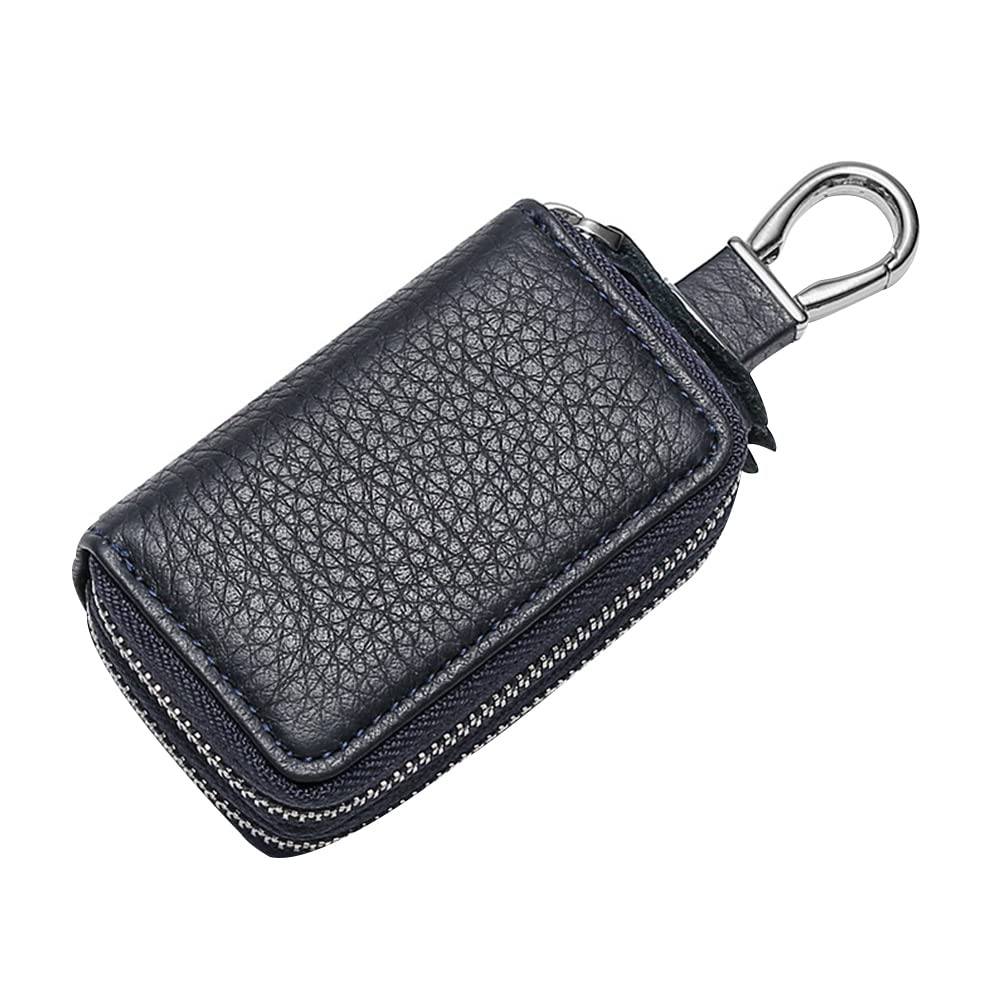 Reißverschluss Schlüsselmäppchen für Herren Damen,Asudaro Multifunktionale Schlüsselanhänger Tasche Universal Autoschlüssel Tasche Schlüsseletui für Männer und Frauen Leder Schlüsselhalter blau Reißverschluss Schlüsselmäppchen für Herren Damen,Asudaro Multifunktionale Schlüsselanhänger Tasche Universal Autoschlüssel Tasche Schlüsseletui für Männer und Frauen Leder Schlüsselhalter blau von Asudaro