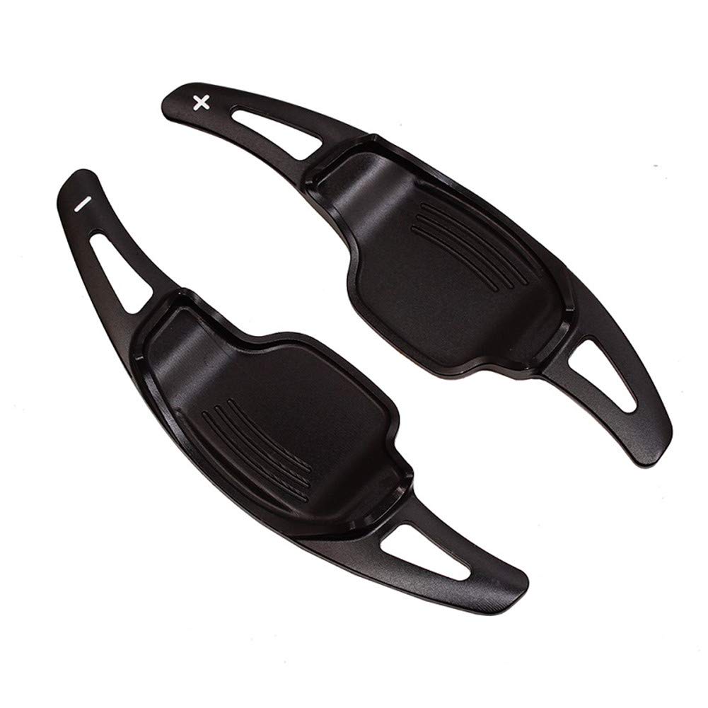 Schaltpaddel 1 Pair Car Lenkradschalt Paddel Extender Schaltpaddel Aluminiumlegierung Schaltpaddelabdeckung Lenkradschaltung Schaltwippen Shift Paddle Kompatibel mit Camaro 2012-2015,Schwarz von Asudaro