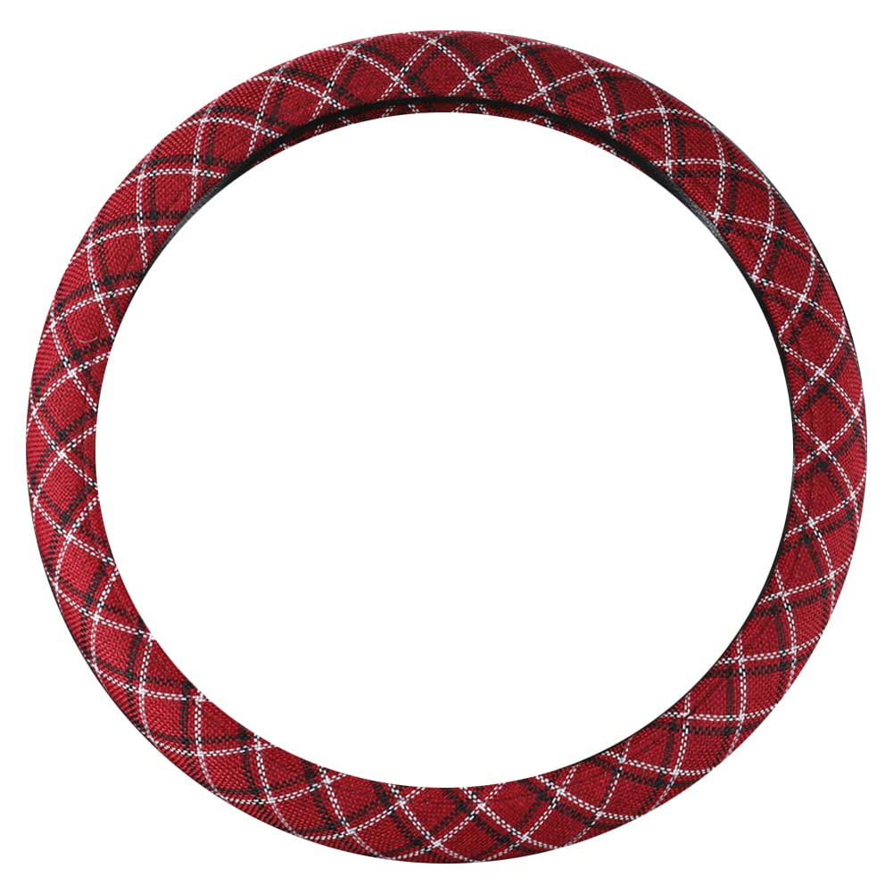 Universelle Lenkrad Abdeckung, Asudaro 38 cm Leinen-Lenkradbezug Rutschfester Runder Lenkradschoner alle Jahreszeiten Auto Lenkradschutz Lenkradhülle für die meisten Autos Rot Universelle Lenkrad Abdeckung, Asudaro 38 cm Leinen-Lenkradbezug Rutschfester Runder Lenkradschoner alle Jahreszeiten Auto Lenkradschutz Lenkradhülle für die meisten Autos Rot von Asudaro