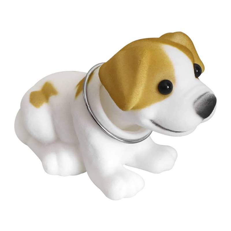 Wackelkopf Hund Wackelfiguren für Auto Armaturenbrett Dekoration,Asudaro Auto Armaturenbrett Spielzeug kleine Tiere Hundedekoration Wackelkopf Ornamente Spielzeug Desktop Dekoration gelb von Asudaro