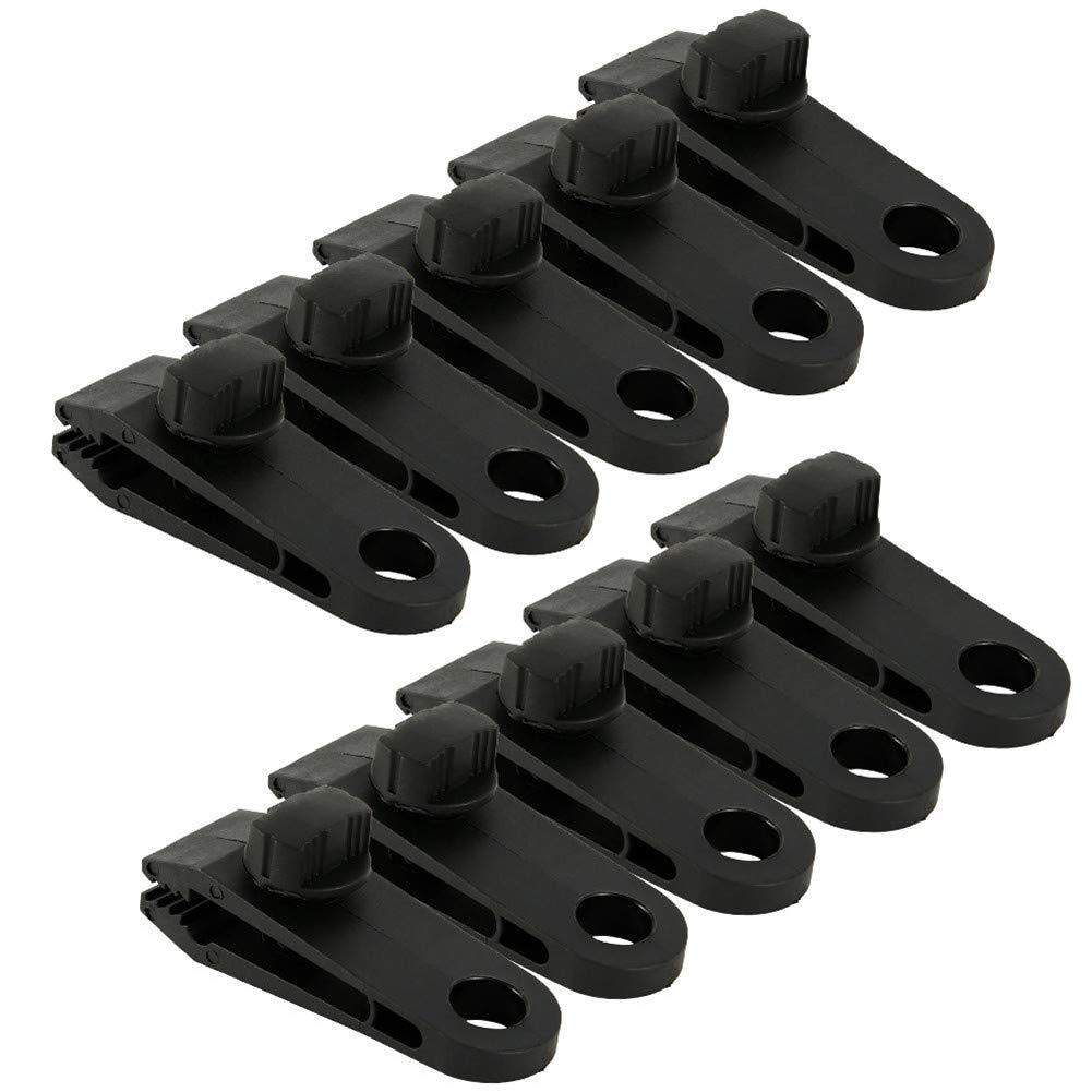 Zelt Clips Set, Asudaro 10 Stück Kunststoff-Zeltklemmen Plane Clips Schwarze Wiederverwendbare Zeltclips Planenhalter Clips für Campingzelte, Planen, Wohnwagen, Vordächer Zelt Clips Set, Asudaro 10 Stück Kunststoff-Zeltklemmen Plane Clips Schwarze Wiederverwendbare Zeltclips Planenhalter Clips für Campingzelte, Planen, Wohnwagen, Vordächer von Asudaro
