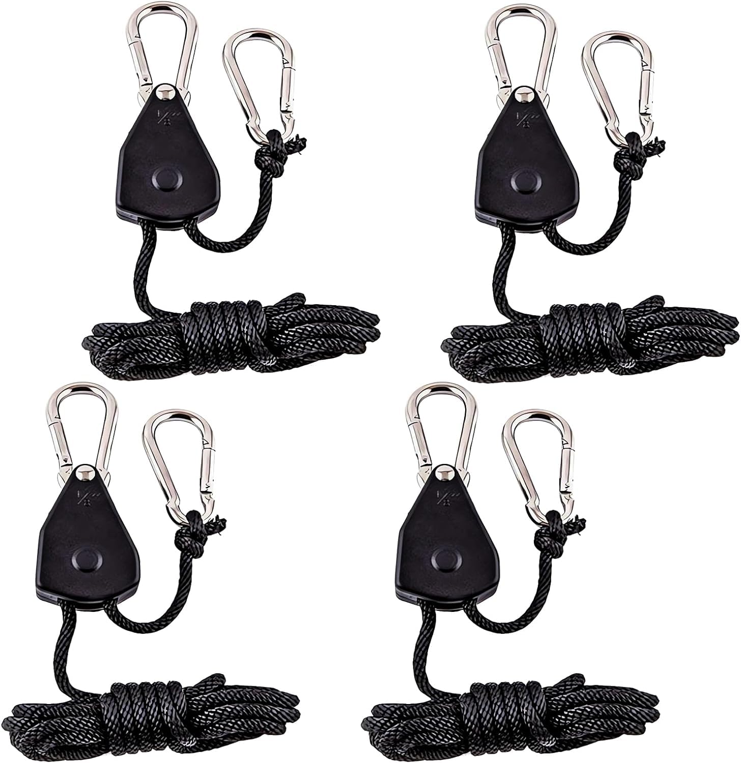 Seil Ratsche mit Haken 1/8 Zoll Einstellbarer Hochleistungs Seilclip Aufhänger, 4 Stück Ratsche Seilratsche Wachsen Licht Ratchet Seil Aufhänger Rope Ratchet, Nylon, Schwarz 68kg Jedes Paar Seil Ratsche mit Haken 1/8 Zoll Einstellbarer Hochleistungs Seilclip Aufhänger, 4 Stück Ratsche Seilratsche Wachsen Licht Ratchet Seil Aufhänger Rope Ratchet, Nylon, Schwarz 68kg Jedes Paar von AsyinXson