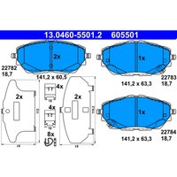 Bremsbelagsatz ATE 13.0460-5501.2, Vorne Bremsbelagsatz ATE 13.0460-5501.2, Vorne von Ate