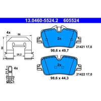Bremsbelagsatz ATE 13.0460-5524.2, Hinten Bremsbelagsatz ATE 13.0460-5524.2, Hinten von Ate