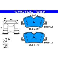 Bremsbelagsatz ATE 13.0460-5524.2, Hinten von Ate