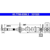 Bremsschlauch ATE 83.7788-0399.3 von Ate