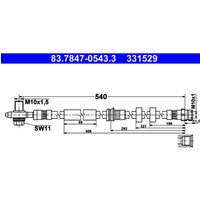 Bremsschlauch ATE 83.7847-0543.3 von Ate