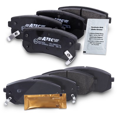 Atec 8x Bremsbeläge Vorne + Hinten für Hyundai, Kia von Atec
