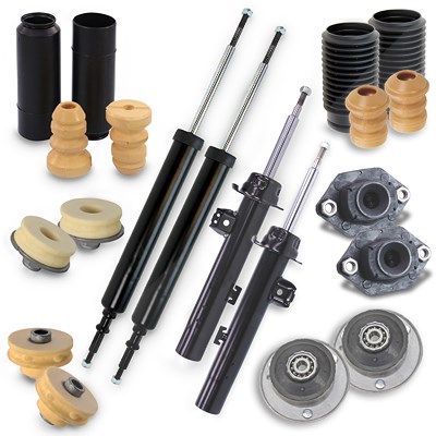 Atec 4x Stossdämpfer + Staubschutz + Domlager für BMW von Atec