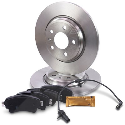 Atec Bremsscheiben + Bremsbeläge +VWK Hinten für Audi von Atec