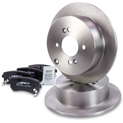 Atec Bremsscheiben + Bremsbeläge Hinterachse Voll für Hyundai, Kia von Atec