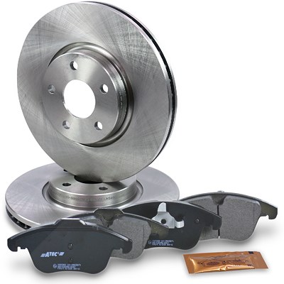Atec Bremsscheiben + Bremsbeläge Vorderachse Belüftet für Ford von Atec