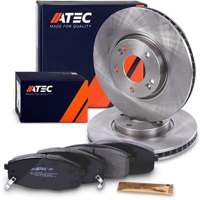 Atec Bremsscheiben + Bremsbeläge Vorderachse für Hyundai von Atec