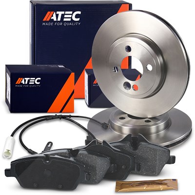 Atec Bremsscheiben +Bremsbeläge +VWK Vorderachse für Mini von Atec