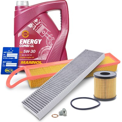 Atec Inspektionspaket Set A + 5l 5W-30 MANNOL Energy Combi LL Motoröl für Mini von Atec