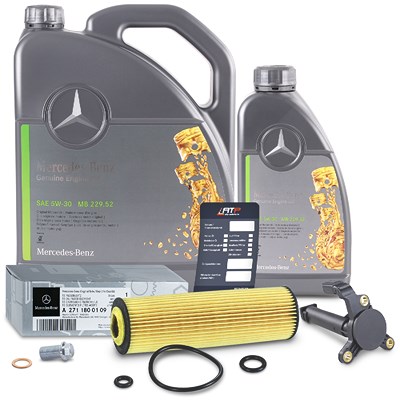 Atec Ölstandsgeber + Ölfilter + 6l 5W-30 Motoröl für Mercedes-Benz von Atec