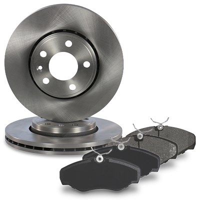 Atec Satz Bremsscheiben+Bremsbeläge Vorderachse für Nissan, Opel, Renault, Vauxhall von Atec
