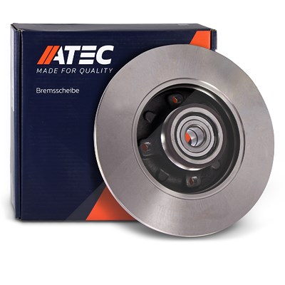 Atec 1x Bremsscheibe +ABS-Ring+RADLAGER Hinterachse [Hersteller-Nr. 24.0109-0150.2] für Citroën, Peugeot von Atec