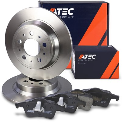 Atec Bremsscheiben+Bremsbeläge Hinterachse VOLL für Volvo von Atec