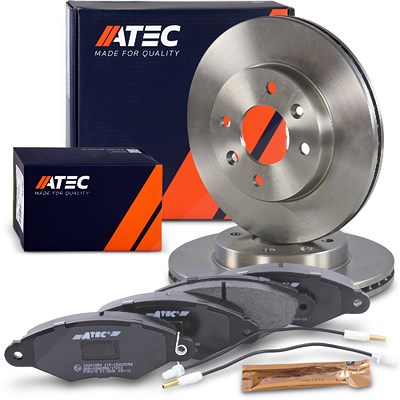Atec Bremsscheiben+Bremsbeläge Vorderachse für Nissan, Renault Atec Bremsscheiben+Bremsbeläge Vorderachse für Nissan, Renault von Atec
