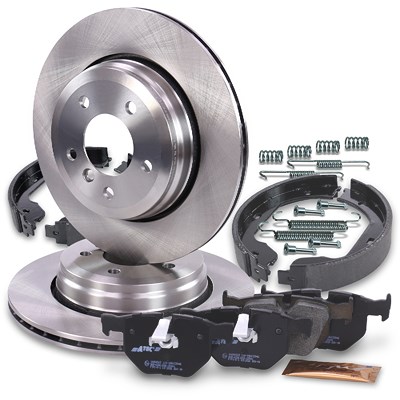 Atec Bremsscheiben + Beläge+Backen Hinterachse Belüftet für BMW von Atec