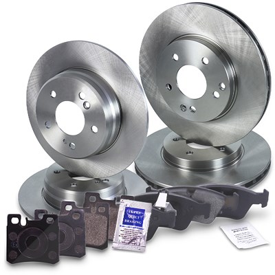 Atec Bremsscheiben + Bremsbeläge Hinten + Vorne für Mercedes-Benz von Atec