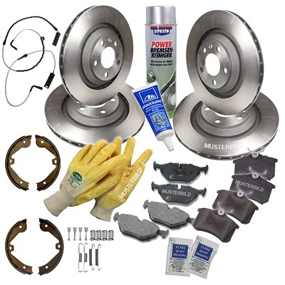 Atec Bremsscheiben + Bremsbeläge Hinten + Vorne für BMW von Atec