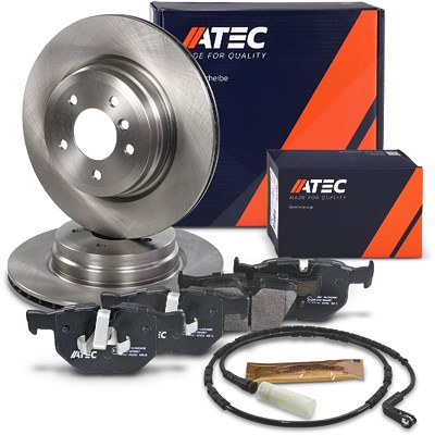 Atec Bremsscheiben + Bremsbeläge Hinterachse BELÜFTET für BMW von Atec