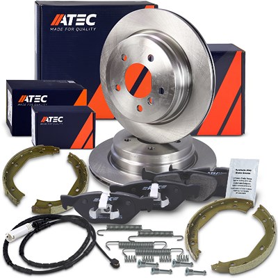 Atec Bremsscheiben + Bremsbeläge Hinterachse Belüftet für BMW von Atec