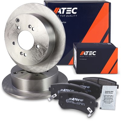 Atec Bremsscheiben + Bremsbeläge Hinterachse Voll für Hyundai von Atec
