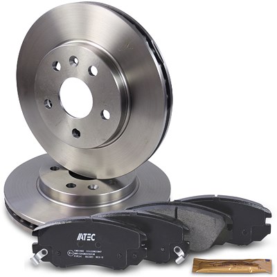 Atec Bremsscheiben + Bremsbeläge Vorderachse Belüftet für Chevrolet, Saab von Atec