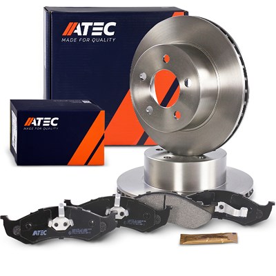Atec Bremsscheiben + Bremsbeläge Vorderachse Belüftet für Jeep von Atec