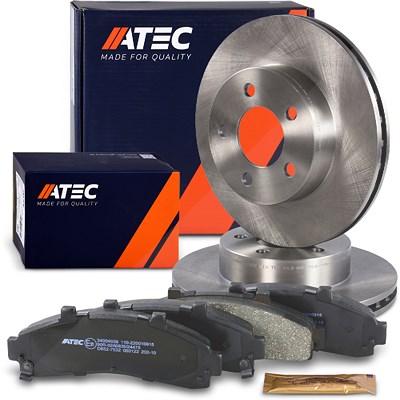 Atec Bremsscheiben + Bremsbeläge Vorderachse Belüftet für Ford Usa von Atec