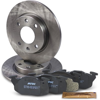 Atec Bremsscheiben + Bremsbeläge Vorderachse VOLL für Citroën, Peugeot von Atec