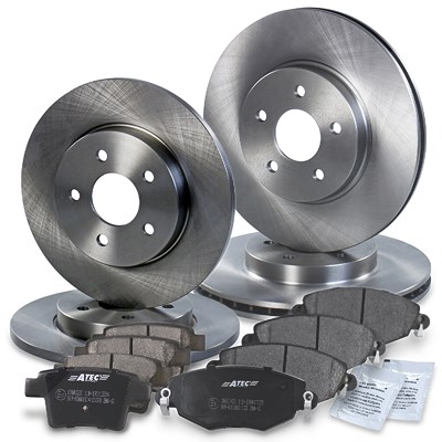 Atec Bremsscheiben + Bremsbeläge vorne + hinten für Ford, Jaguar von Atec