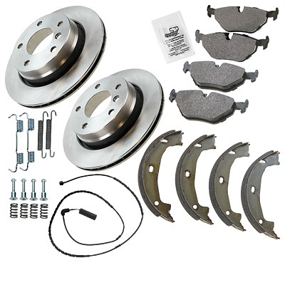Atec Bremsscheiben belüftet + Bremsbeläge Hinterachse für BMW von Atec