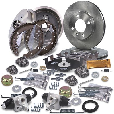 Atec Komplettset Bremsscheiben+Bremsbeläge Vorne+Hinten für Seat, VW von Atec