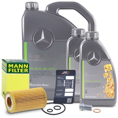 Atec Ölfilter + 7l 5W-30 Motoröl für Infiniti, Jeep, Mercedes-Benz von Atec