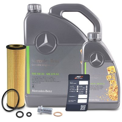 Atec Ölwechsel Set + 6l 5W-30 Motoröl für Mercedes-Benz von Atec