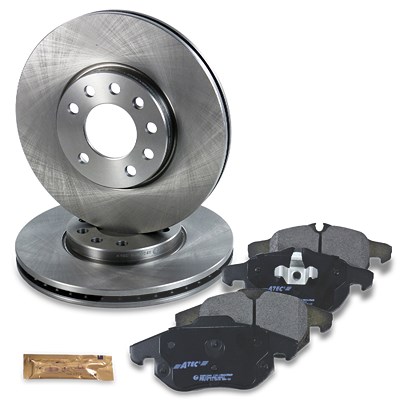 Atec Satz Bremsscheiben+Bremsbeläge Vorderachse für Fiat, Opel, Saab, Vauxhall von Atec